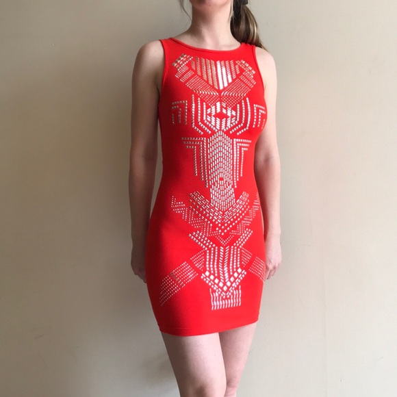 Red Bebe party dress - Picture 1 of 5